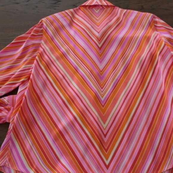 Starington Saks Vibrant Chevron Button Down Shirt - Picture 2 of 5